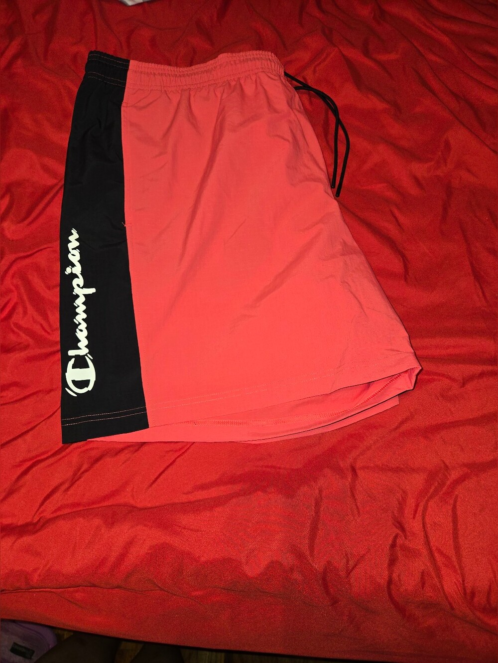Champion Men's Swim Trunks Black Drawstring